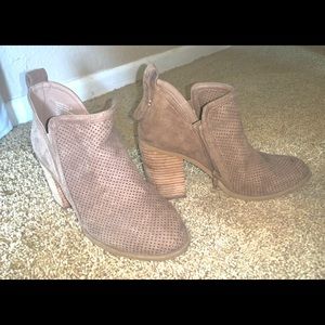 Steve Madden Taupe Booties with Heel